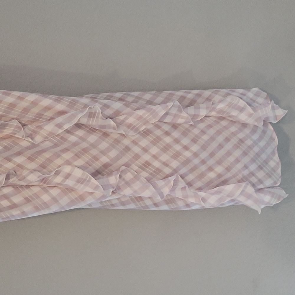 Victoria’s Secret Ruffle plaid pink dress women's L feminine adjustable straps - Picture 5 of 12